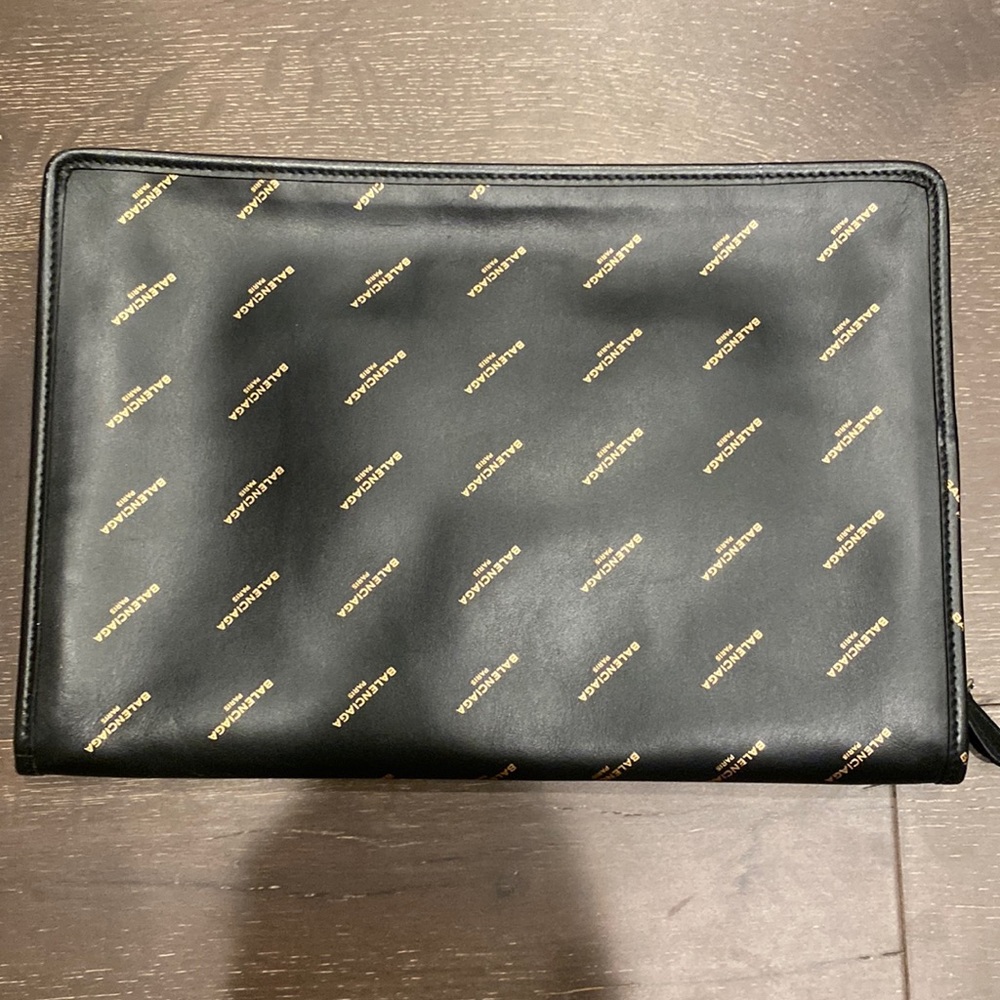 Balenciaga zipper flat pouch